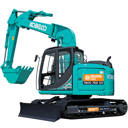 large and mini excavator hire at Orange Hire