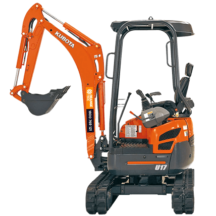 Earthmoving equipment for hire - mini excavator