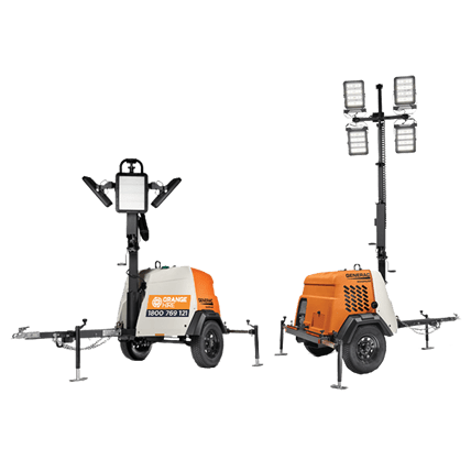 Orange Hire Portable Light Towers