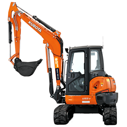 Mini excavator dry hire