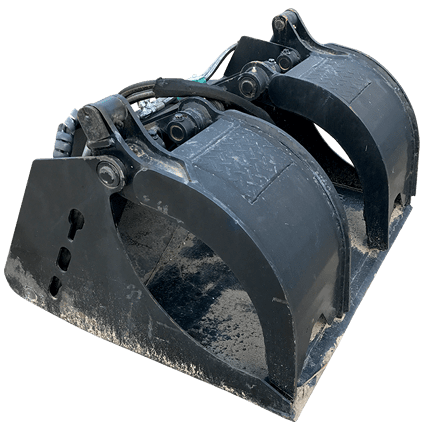 Grapple bucket attachment for hire