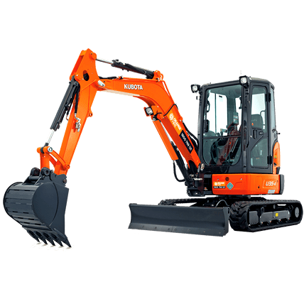 Kubota equipment for hire