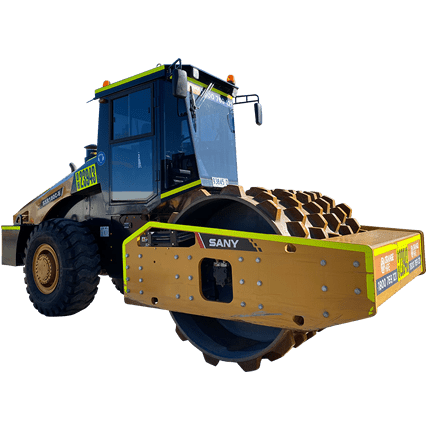 18t padfoot roller for hire