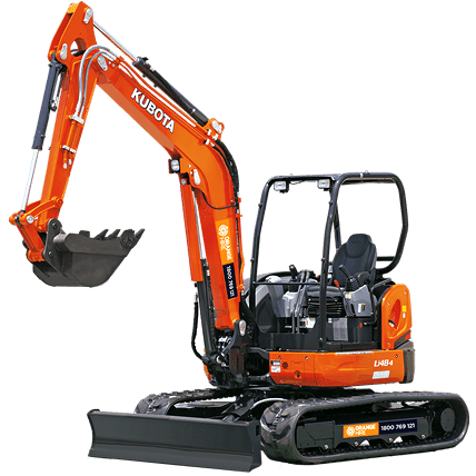 Mini excavator for hire