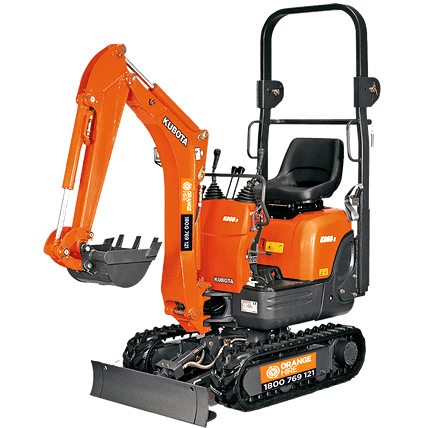 Kubota mini excavator for hire